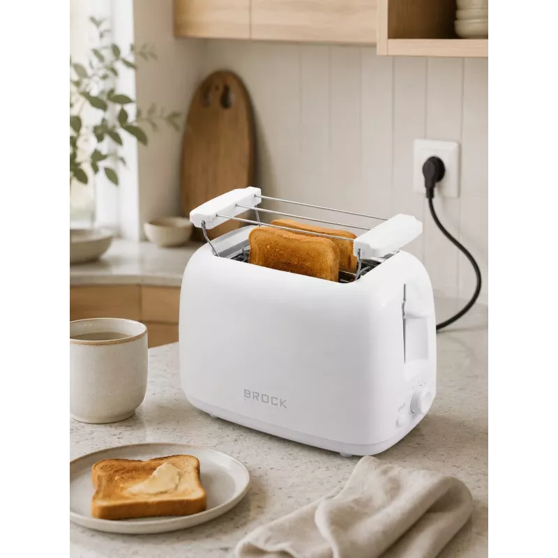 Brock BT 1008 WH tostapane 2 fette 750W bianco
