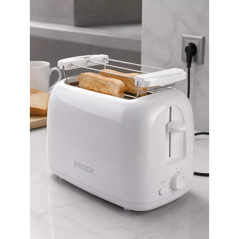 Brock BT 1008 WH tostapane 2 fette 750W bianco