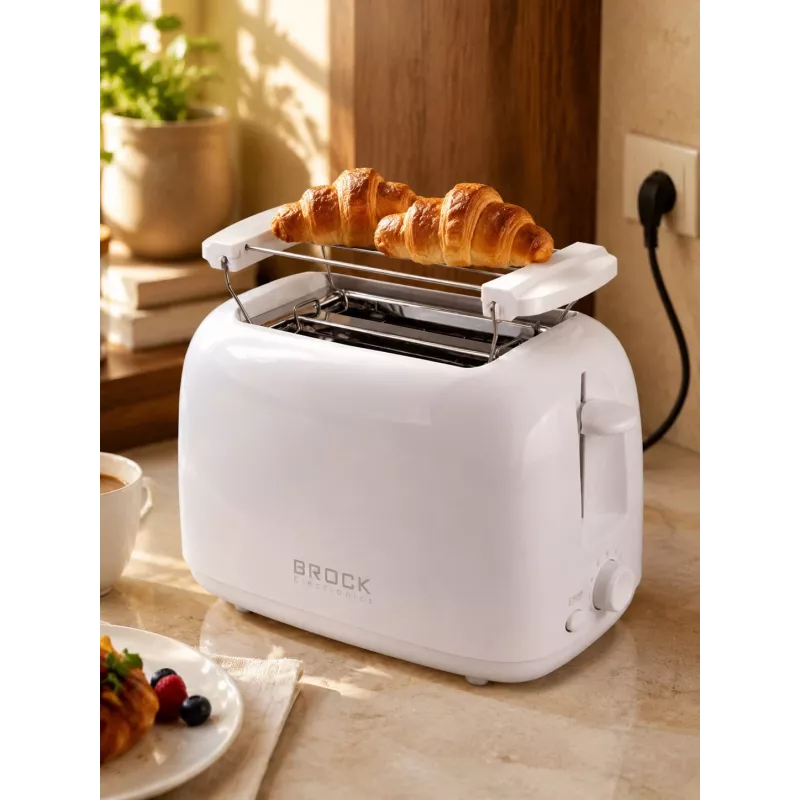 Brock BT 1008 WH tostapane 2 fette 750W bianco