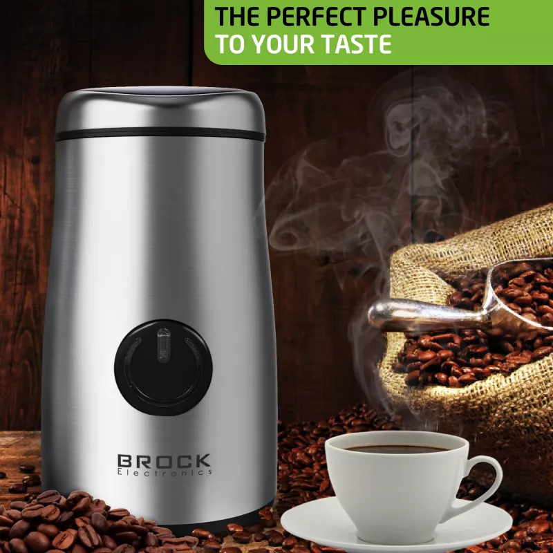 Brock CG 1050 SS macinacaffè 150W, acciaio inox