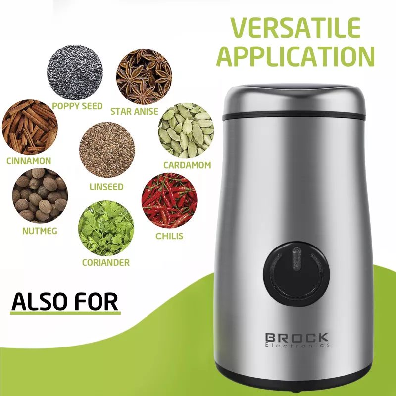 Brock CG 1050 SS macinacaffè 150W, acciaio inox
