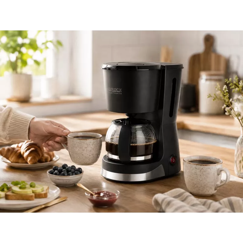 Brock CM 1501 SS caffettiera a filtro 1,5L 915-1080W nero