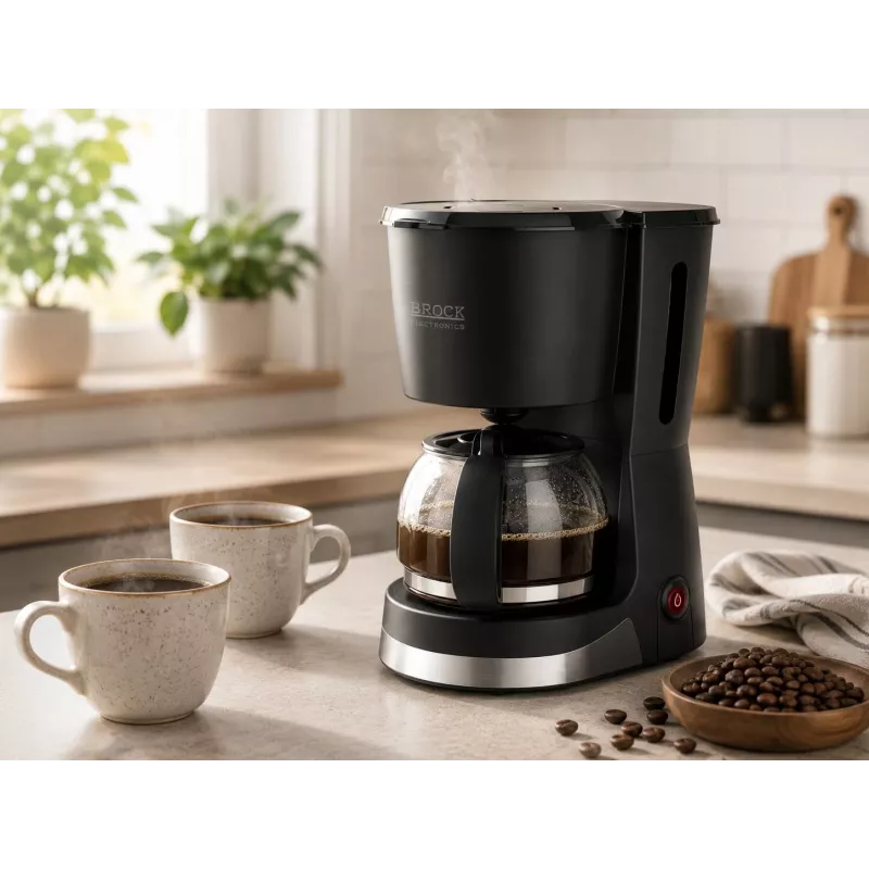 Brock CM 1501 SS caffettiera a filtro 1,5L 915-1080W nero