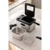 Brock DF 3001 SS friggitrice 3,2L 2200W nero/acciaio inox