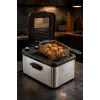 Brock DF 3001 SS friggitrice 3,2L 2200W nero/acciaio inox