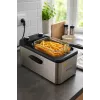 Brock DF 3001 SS friggitrice 3,2L 2200W nero/acciaio inox