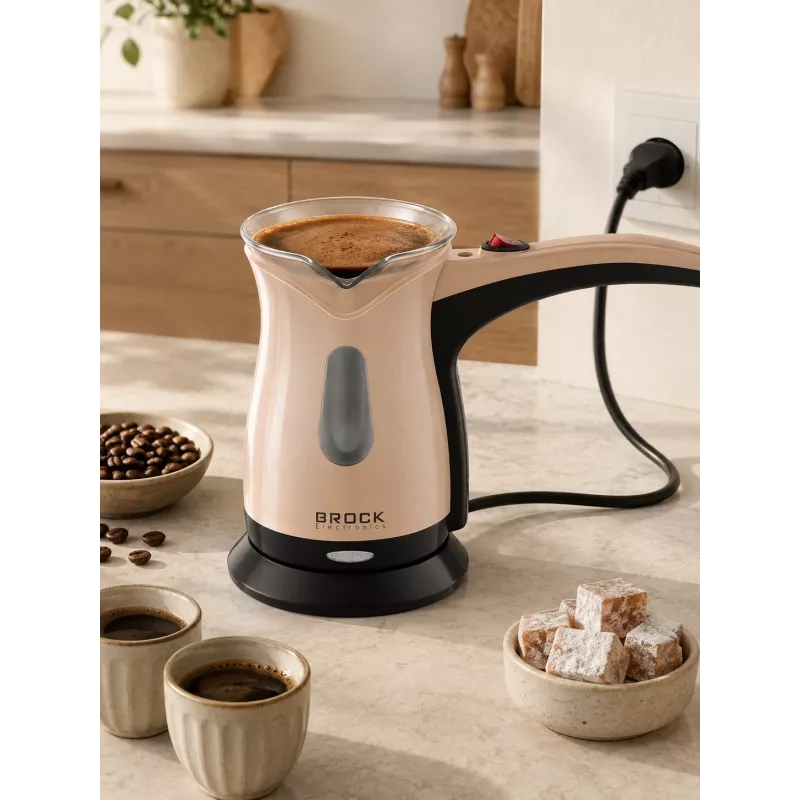 Brock ECP 106 caffettiera turca 0,5L 500W crema/nero
