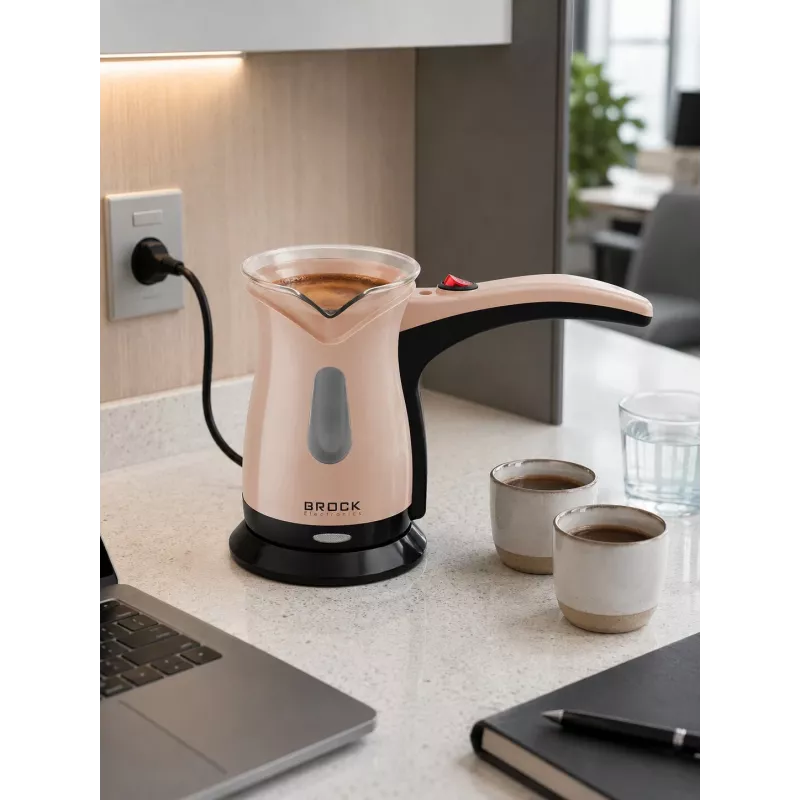 Brock ECP 106 caffettiera turca 0,5L 500W crema/nero