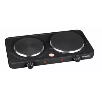 Brock EP 200 BK piastra doppia cottura, 2500 W, nero