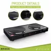 Brock EP 200 BK Piastra elettrica a due fuochi, 2500 W, nero