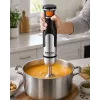Brock HB 8001 S frullatore a immersione 700W, nero/acciaio inox