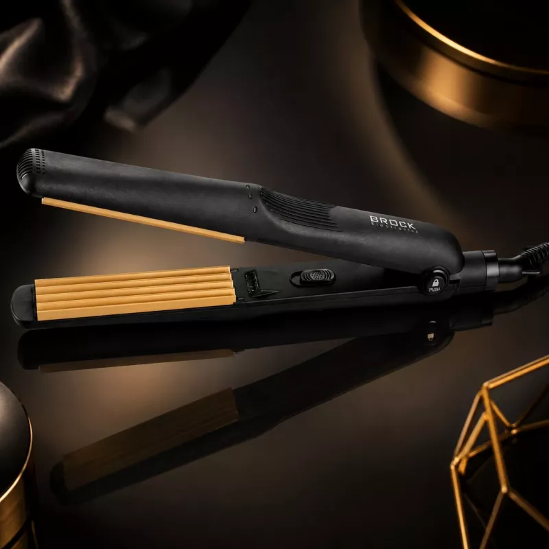 Crimper per capelli in ceramica Brock HC 2001 BK, 25 W, nero