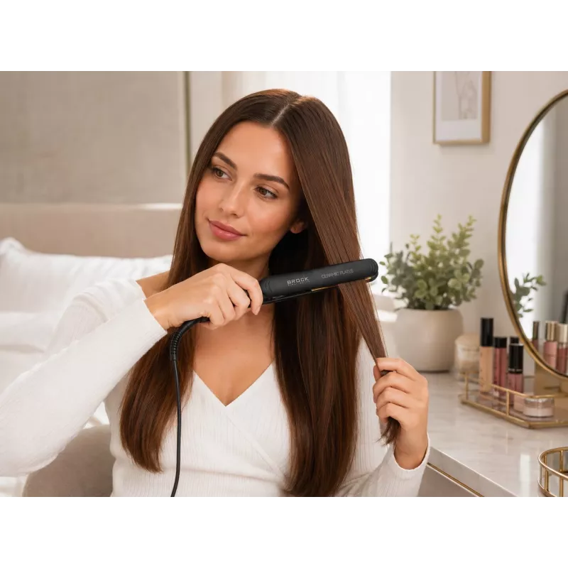 Brock HC 5001 BK piastra per capelli 60W, nero