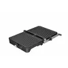 Brock HCG 5000 SS grill elettrico da contatto 2000W, nero/acciaio
