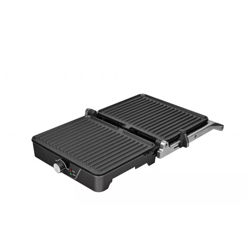 Brock HCG 5000 SS grill elettrico da contatto 2000W, nero/acciaio
