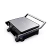 Brock HCG 5000 SS grill elettrico da contatto 2000W, nero/acciaio