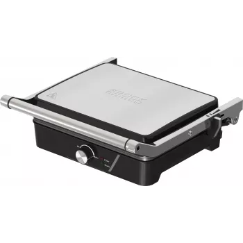 Brock HCG 5000 SS grill elettrico da contatto 2000W, nero/acciaio
