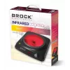 Piano cottura a zona singola Brock HPI 3001 BK 1200W, 17,7 cm, nero