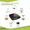 Piano cottura a zona singola Brock HPI 3001 BK 1200W, 17,7 cm, nero