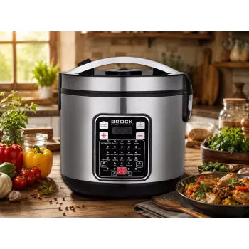 Brock MC 3203 multicooker 5L 900W nero/acciaio inox