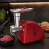 Brock MG 1502 RD tritacarne 1500W, rosso/acciaio