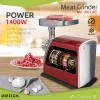 Brock MG 1601 RD tritacarne 1400W, rosso/acciaio