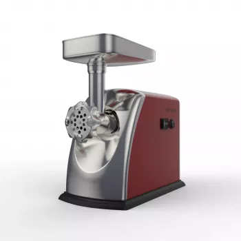 Brock MG 1601 RD tritacarne 1400W, rosso/acciaio