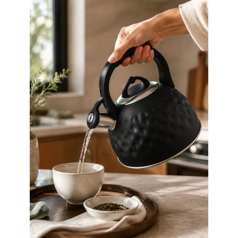 Brock MWK 002 BK La Cuisinette bollitore 2,7L nero/acciaio inox