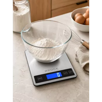Brock SKS 1008 bilancia da cucina digitale in formato grande con display LED