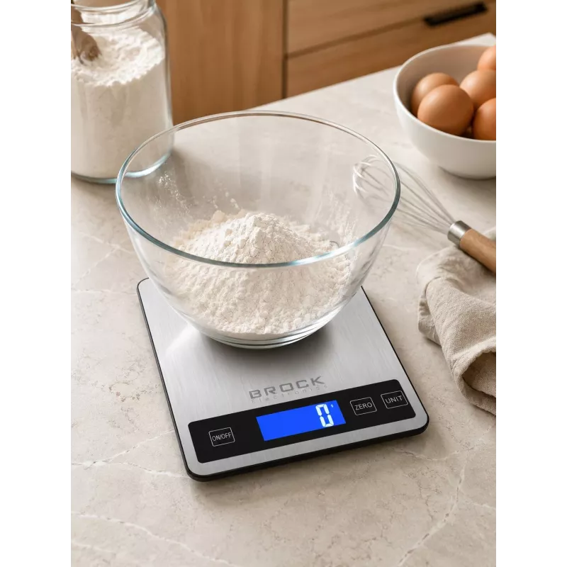 Brock SKS 1008 bilancia da cucina digitale in formato grande con display LED