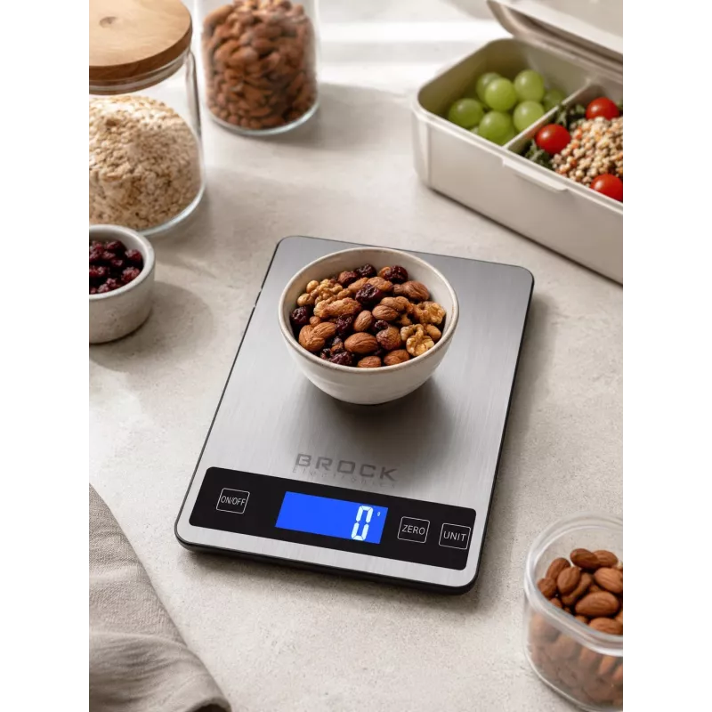 Brock SKS 1008 bilancia da cucina digitale in formato grande con display LED