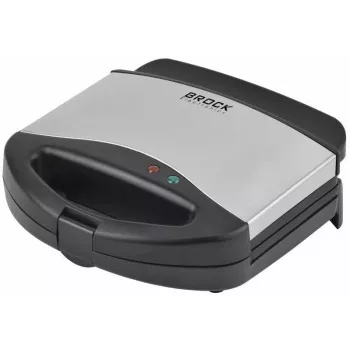 Brock SPM 3006 S Sandwichmaker, 750W, nero/acciaio inox