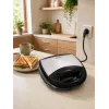 Brock SSM 2004 SS sandwich, wafer e noci 3-in-1, 750W, nero/acciaio inox