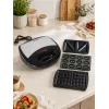 Brock SSM 2004 SS sandwich, wafer e noci 3-in-1, 750W, nero/acciaio inox