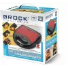 Brock SSM 6004 RD sandwich/noci/wafer e grill 4-in-1 750 W, rosso