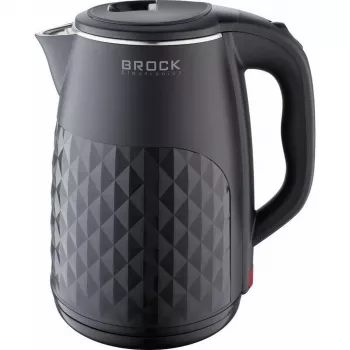 Brock WK 0618 BK bollitore elettrico a doppia parete 1,8L 1500W, nero