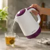 Brock WK 08 PR bollitore elettrico 1,7L 2000W bianco/lilla