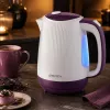 Brock WK 08 PR bollitore elettrico 1,7L 2000W bianco/lilla