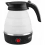 Brock WK 0904 BK bollitore da viaggio pieghevole 0,5L 500W, nero/bianco