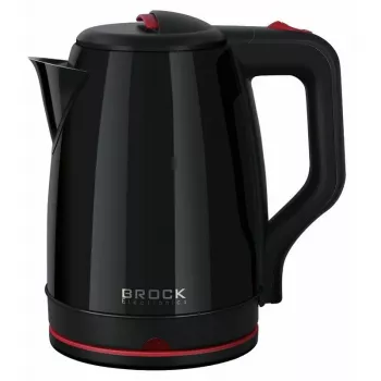 Brock WK 5518 BK bollitore elettrico 2,0L 1500W nero con base senza fili a 360°