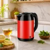 Brock WK 5522 RD bollitore elettrico 1,8L 1500W nero/rosso con base a 360°