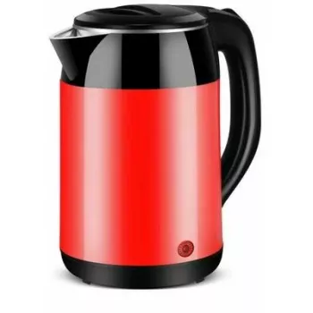 Brock WK 5522 RD bollitore elettrico 1,8L 1500W nero/rosso con base a 360°