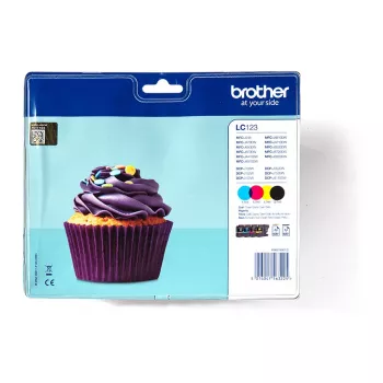 Brother LC123 (LC123VALBPDR) multipack cartucce d'inchiostro, C/M/Y/BK