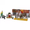 BRUDER bworld stalla per mucche e vitelli con contadino (multicolore)