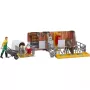 BRUDER bworld stalla per mucche e vitelli con contadino (multicolore)