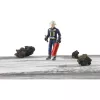 BRUDER bworld pompiere con accessori (blu/giallo) action figure scala 1:16