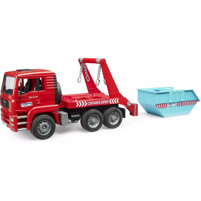 BRUDER MAN TGA camion con container scarrabile 1:16
