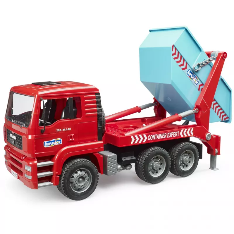 BRUDER MAN TGA camion con container scarrabile 1:16