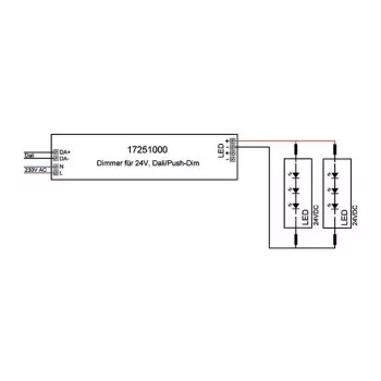 Brumberg 17251000 driver LED DALI rettangolare bianco 80W 230V 24V