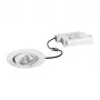 Brumberg 39353073 DAMITA faretto LED da soffitto rotondo bianco 6W 230V IP65 orientabile dimmerabile a taglio di fase 3000K bianco caldo